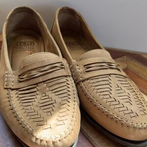 Giorgio Brutini Tan Leather Loafers for Men
